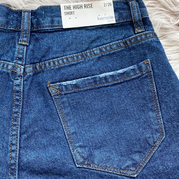 NWT Kenzie High Waist Denim Blue Jean Shorts 26 Size 2 - Picture 8 of 8